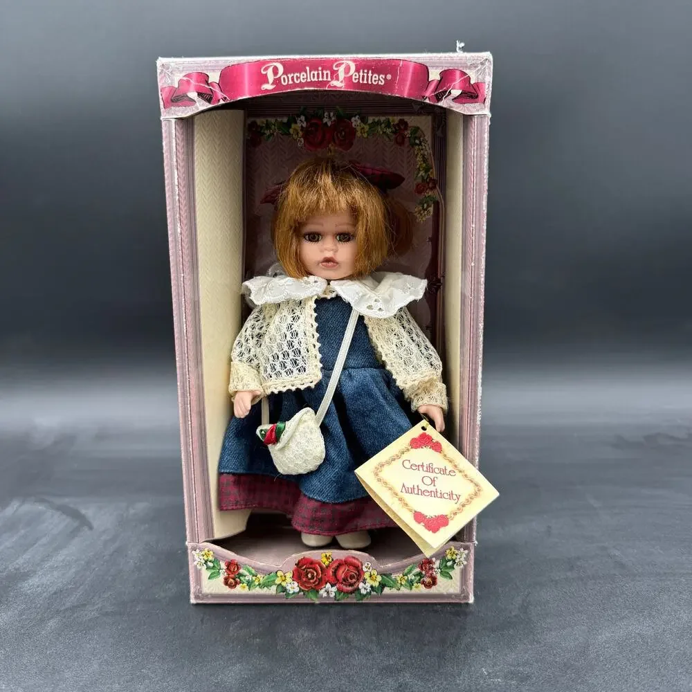 Vintage Porcelain Doll Hand Painted Porcelain Petites